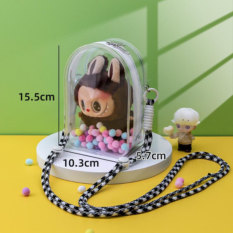 Labubu Protect Case Labubu Sitting Party 15/17cm Cotton Doll Shoulder Pain Bag PVC Storage Bag Labubu Walk Bag Dustproof
Labubu Protect Case Labubu Sitting Party 15/17cm Cotton Doll Shoulder Pain Bag PVC Storage Bag Labubu Walk Bag Dustproof