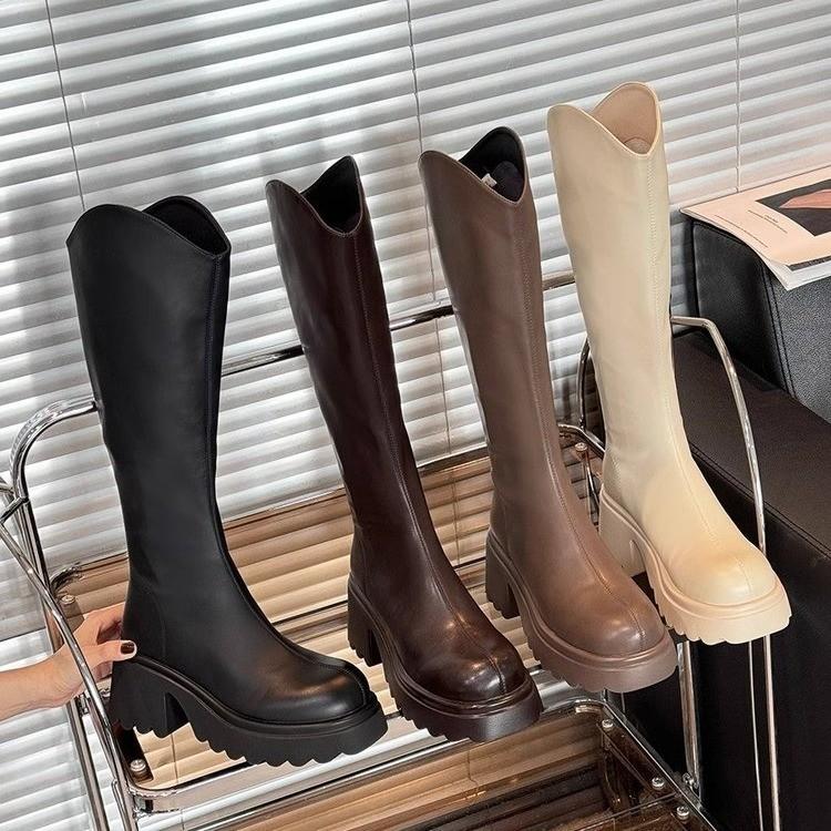 Versatile thick-heeled platform boots for women, small knight boots for autumn and winter, but knee-high boots for women 35 коричневий
Versatile thick-heeled platform boots for women, small knight boots for autumn and winter, but knee-high boots for women 35 коричневий