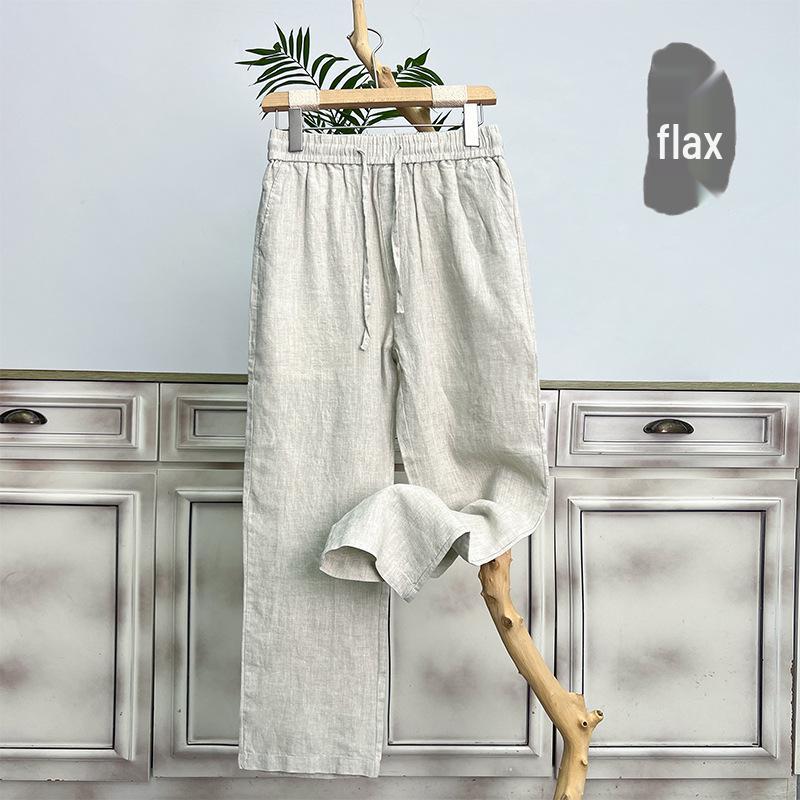 25K12 Men s High-End Pure Linen Summer Pants - Casual, Loose, Wide Straight Leg 2XL, length 102cm, 155-175 jin
25K12 Men s High-End Pure Linen Summer Pants - Casual, Loose, Wide Straight Leg 2XL, length 102cm, 155-175 jin