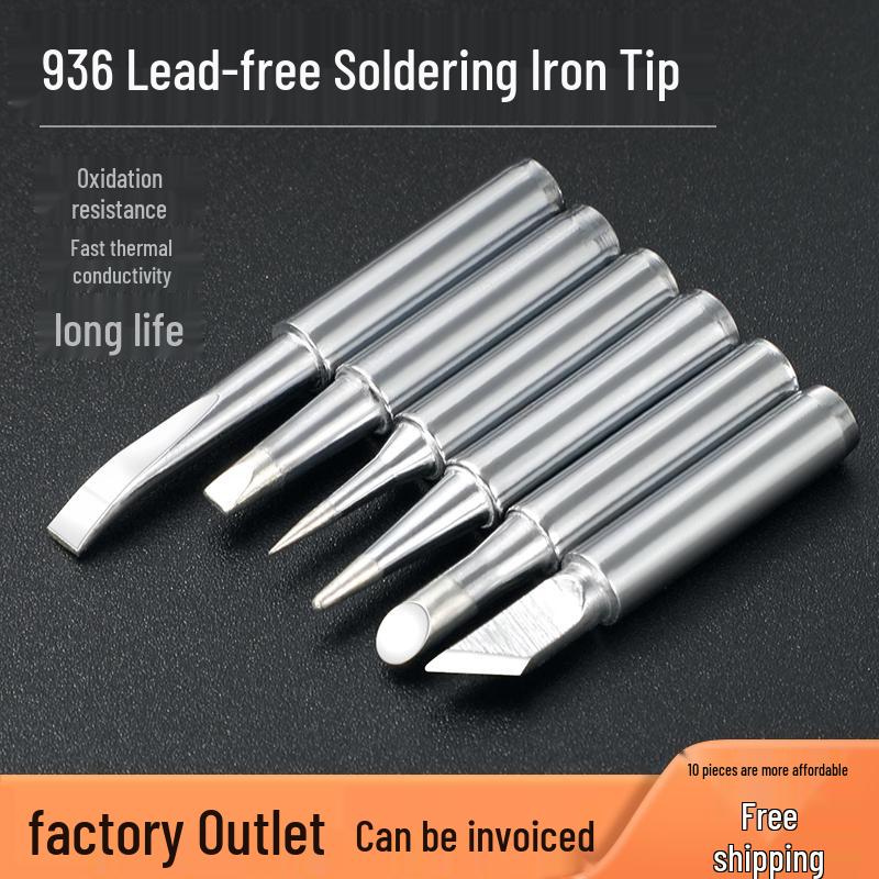 900M Lead-Free Long-Life Soldering Iron Tips: Internal Heat, Constant Temperature, Knife, Pointed, Horseshoe Shapes for 936 Soldering Iron. Tapered 900M-T-B
900M Lead-Free Long-Life Soldering Iron Tips: Internal Heat, Constant Temperature, Knife, Pointed, Horseshoe Shapes for 936 Soldering Iron. Tapered 900M-T-B