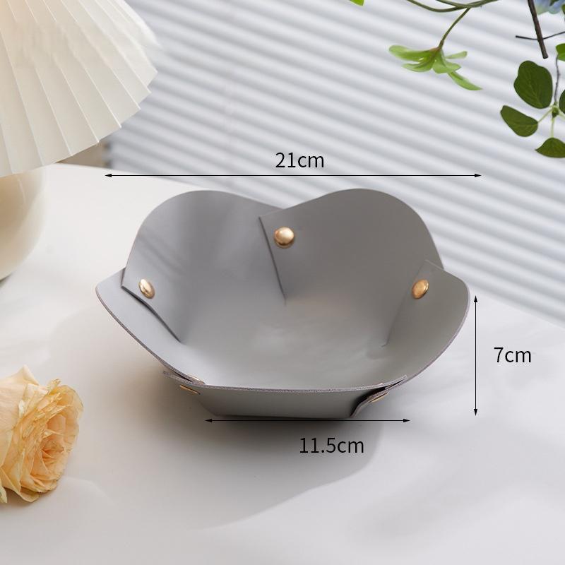 1PC Jewelry Tray Foldable Organizer Key Dish Decorative Tray for Vanity Entryway Nightstand Trinket Holder світло-сірого кольору
1PC Jewelry Tray Foldable Organizer Key Dish Decorative Tray for Vanity Entryway Nightstand Trinket Holder світло-сірого кольору