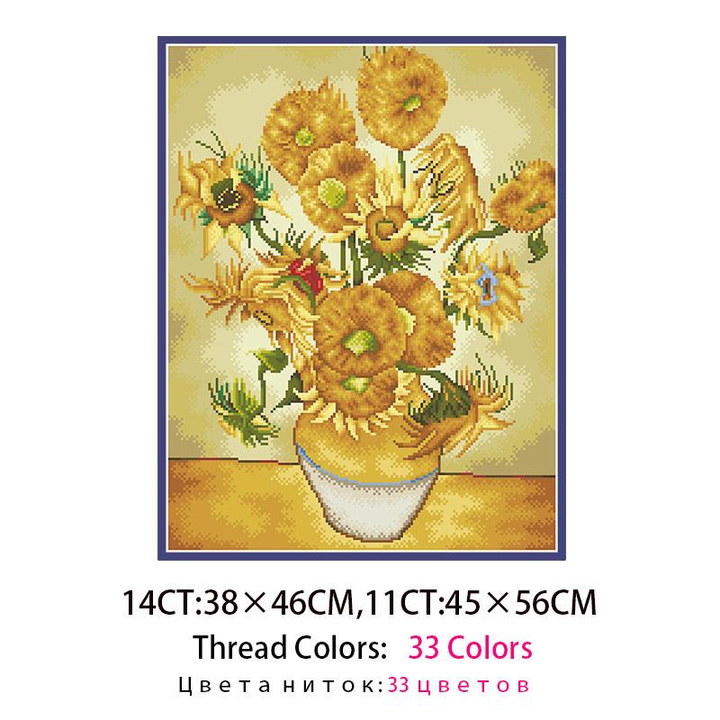 Van Gogh s Sunflower Cross Stitch Pattern Kits Unprinted Embroidery Paintings 11 14CT Canvas For Needlework Diy Craft Home Decor 14CT Blank Canvas белый
Van Gogh s Sunflower Cross Stitch Pattern Kits Unprinted Embroidery Paintings 11 14CT Canvas For Needlework Diy Craft Home Decor 14CT Blank Canvas белый