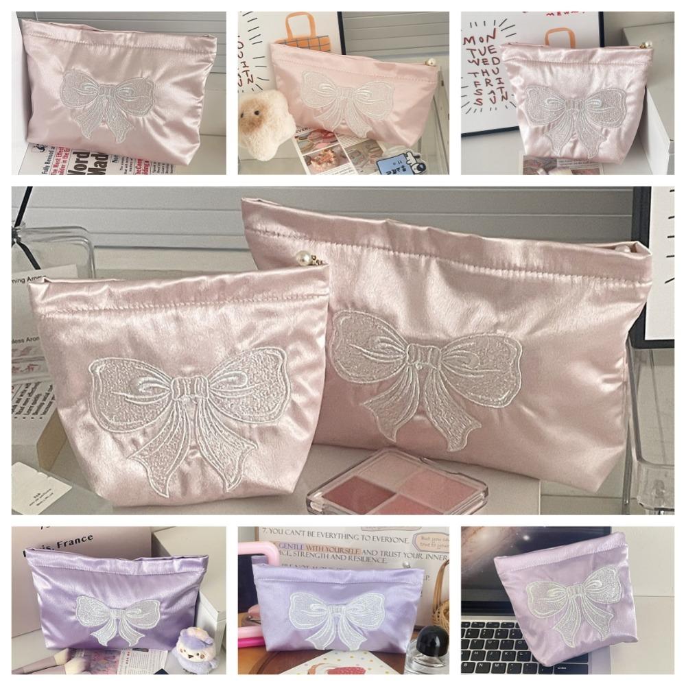 Portable Pearl Color Silks Cosmetic Container Handle Lipstick Makeup Organizer Outdoor Pink-S 
Portable Pearl Color Silks Cosmetic Container Handle Lipstick Makeup Organizer Outdoor Pink-S