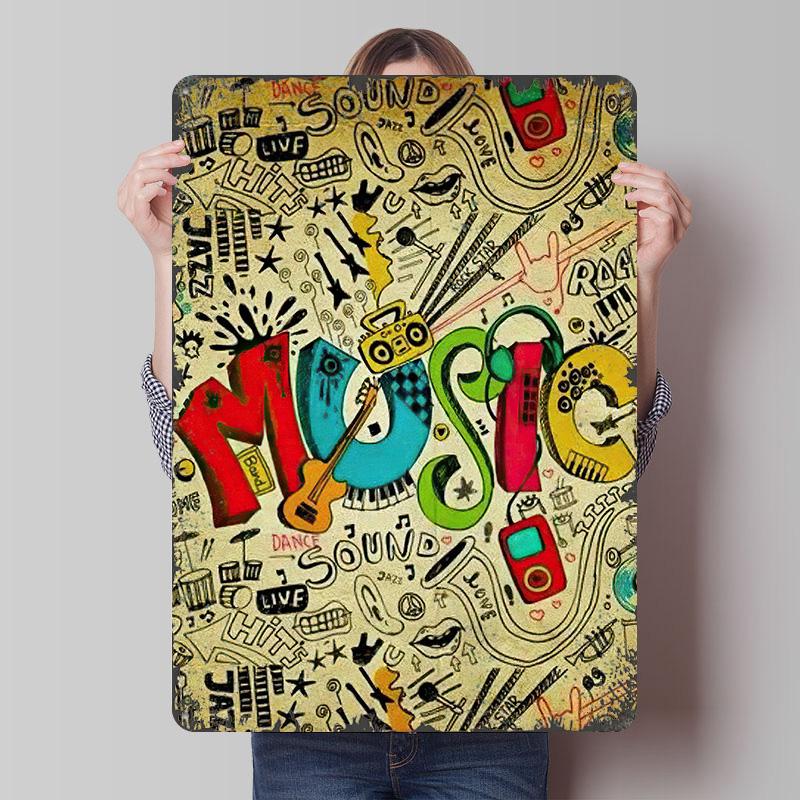 Music Doodle Art Tinplate Poster Customized Wall Art Vintage Retro Metal Signs for Room Decoration At Home Decor Items Man Cave 7.9x11.8In(20x30cm)
Music Doodle Art Tinplate Poster Customized Wall Art Vintage Retro Metal Signs for Room Decoration At Home Decor Items Man Cave 7.9x11.8In(20x30cm)