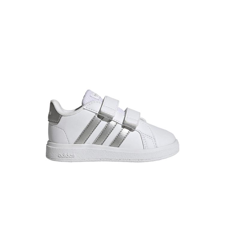 adidas Grand Court 2.0 I White Matte Silver Baby Sneakers Cloud-White GW6526 23
adidas Grand Court 2.0 I White Matte Silver Baby Sneakers Cloud-White GW6526 23
