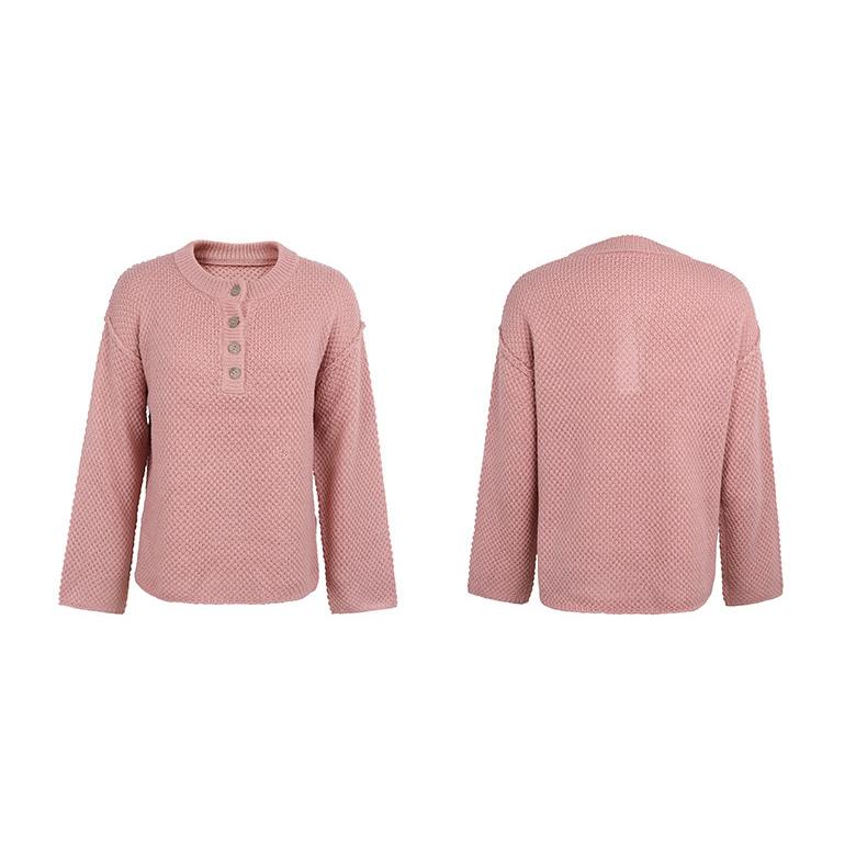 Осень-зима Винтажный свободный топ с длинными рукавами однотонный кардиган трикотажный свитер с круглым вырезом XL розовый
Осень-зима Винтажный свободный топ с длинными рукавами однотонный кардиган трикотажный свитер с круглым вырезом XL розовый