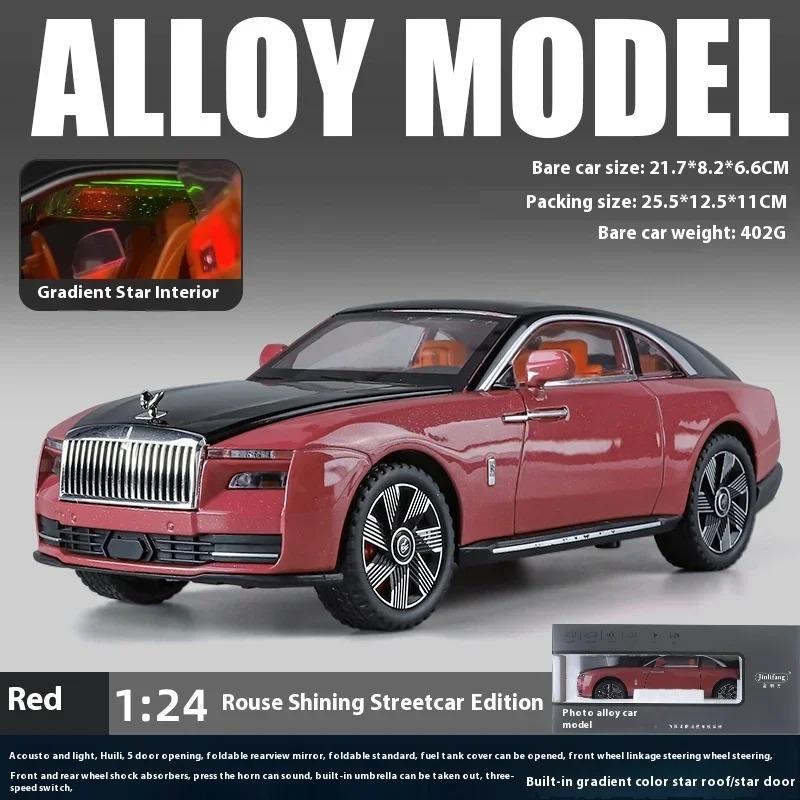 1/24 Rolls Royce Spectre Чистий Електромобіль Литий Металевий Модель Автомобіля Колекційні Хобі Модні Прикраси Подарунок чорний/червоний
1/24 Rolls Royce Spectre Чистий Електромобіль Литий Металевий Модель Автомобіля Колекційні Хобі Модні Прикраси Подарунок чорний/червоний
