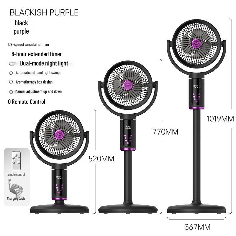 New Air Circulation Floor Fan: Multi-functional Vertical Desktop Fan with Digital Display for Home and Dormitory Use Consult Customer Service фіолетовий/чорний
New Air Circulation Floor Fan: Multi-functional Vertical Desktop Fan with Digital Display for Home and Dormitory Use Consult Customer Service фіолетовий/чорний