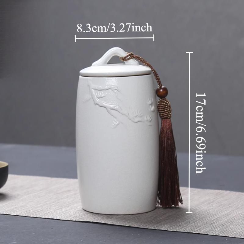 1pc Ceramic Tea Jar Candy Packaging Jar Kitchen Seasoning Storage Tank Storage Container Tea Room Supplies Tea Room Decoration білий
1pc Ceramic Tea Jar Candy Packaging Jar Kitchen Seasoning Storage Tank Storage Container Tea Room Supplies Tea Room Decoration білий