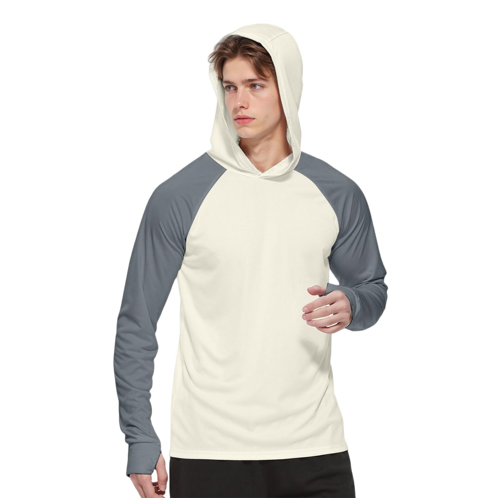 Мужская модная рубашка с длинным рукавом с принтом и капюшоном SPF/UV XL
Мужская модная рубашка с длинным рукавом с принтом и капюшоном SPF/UV XL