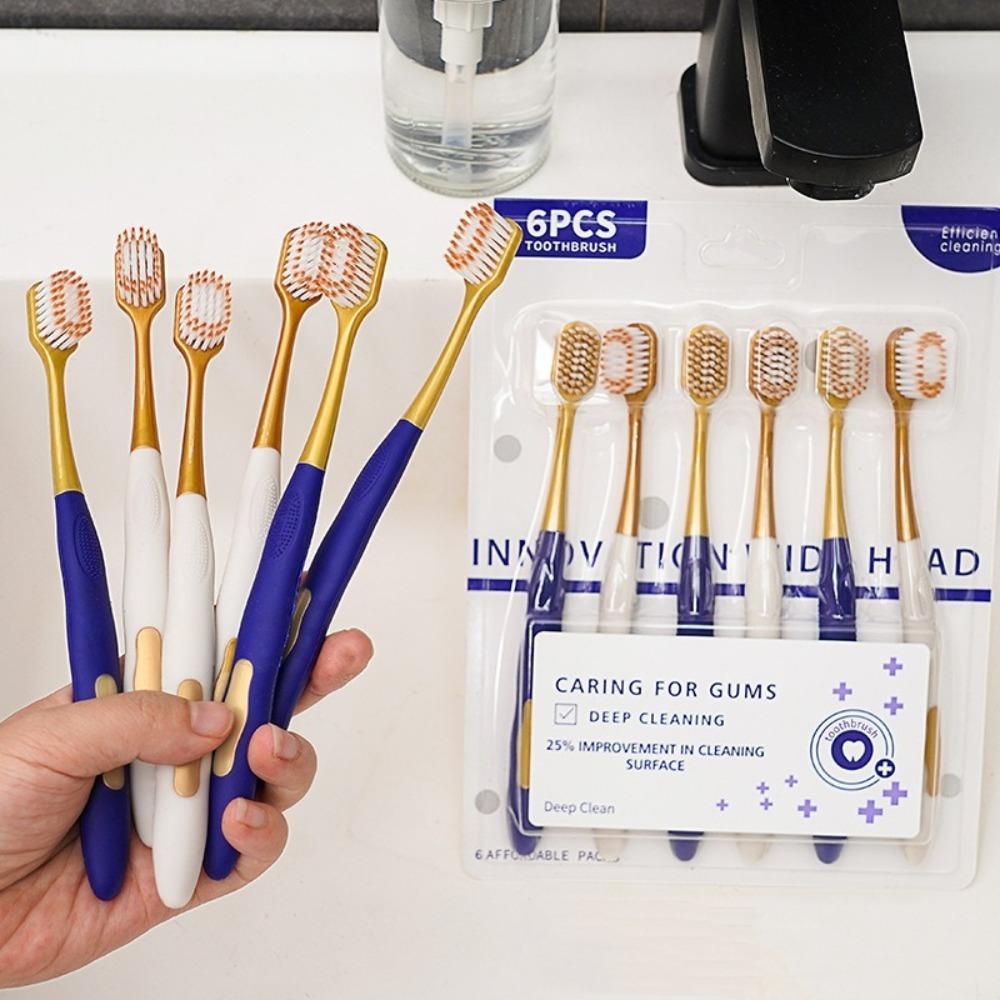 6/12/18Pcs Ultra Soft Toothbrush Ultra-Fine Bristles Travel-Friendly Toothbrush Daily Gum Health 6Pcs
6/12/18Pcs Ultra Soft Toothbrush Ultra-Fine Bristles Travel-Friendly Toothbrush Daily Gum Health 6Pcs