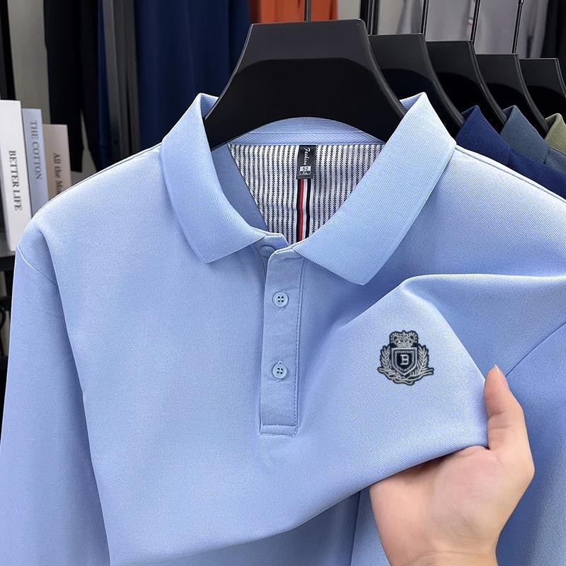 Spring Autumn Men s Polo Shirt Lapel Long Sleeve T-Shirt Luxury Badge Print Business Office Menswear M
Spring Autumn Men s Polo Shirt Lapel Long Sleeve T-Shirt Luxury Badge Print Business Office Menswear M