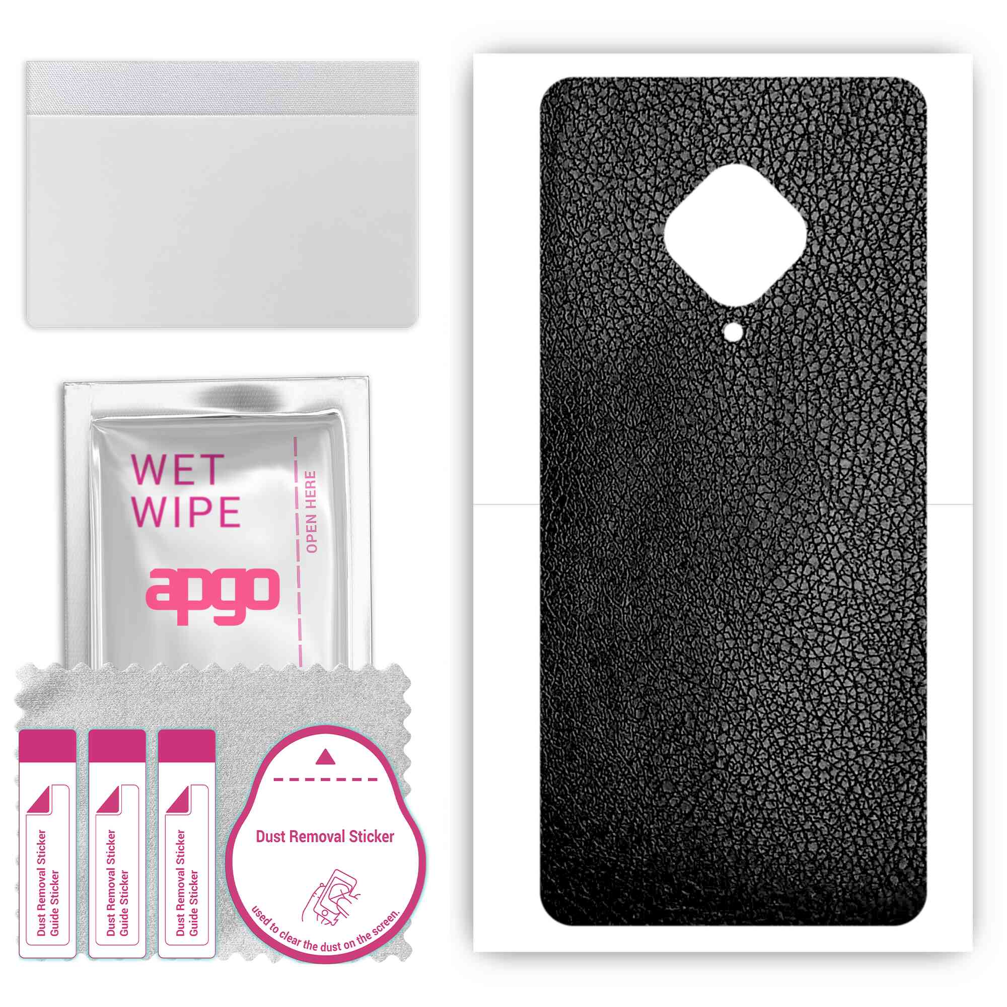 Apgo Protective Skin Sticker для задньої панелі, сумісної з vivo X50 Lite, Wrap Film, Foil, Vinyl - Pattern Black Leather
Apgo Protective Skin Sticker для задньої панелі, сумісної з vivo X50 Lite, Wrap Film, Foil, Vinyl - Pattern Black Leather
