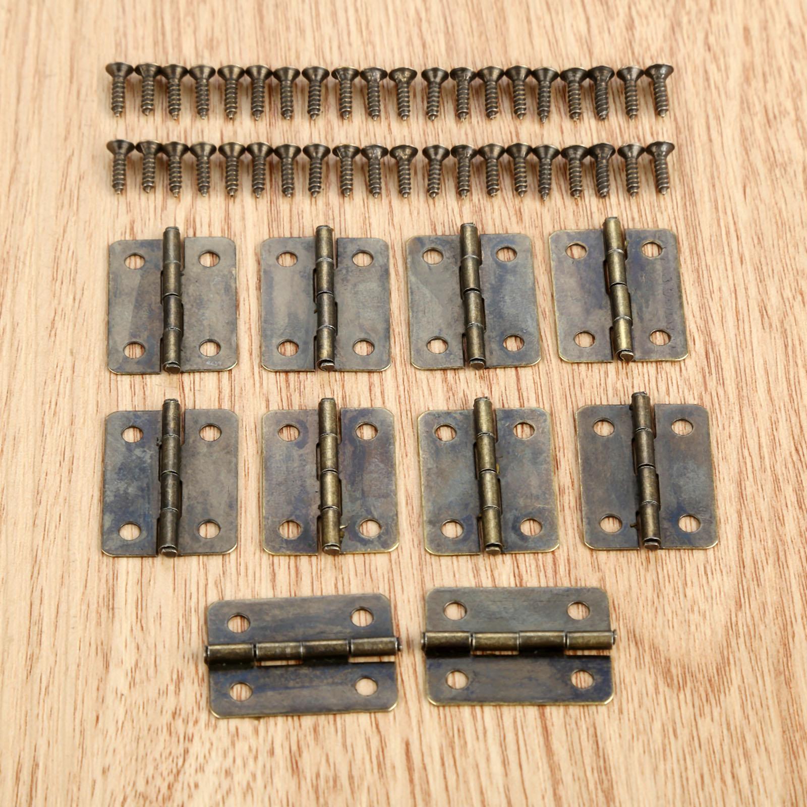 10pcs Hinges Round Angle 4 Holes Antique Bronze/Red Copper 25*18mm Zinc Alloy Decor Jewelry Wood Box Wine Vintage + 40 screws антична бронзова кольору
10pcs Hinges Round Angle 4 Holes Antique Bronze/Red Copper 25*18mm Zinc Alloy Decor Jewelry Wood Box Wine Vintage + 40 screws антична бронзова кольору