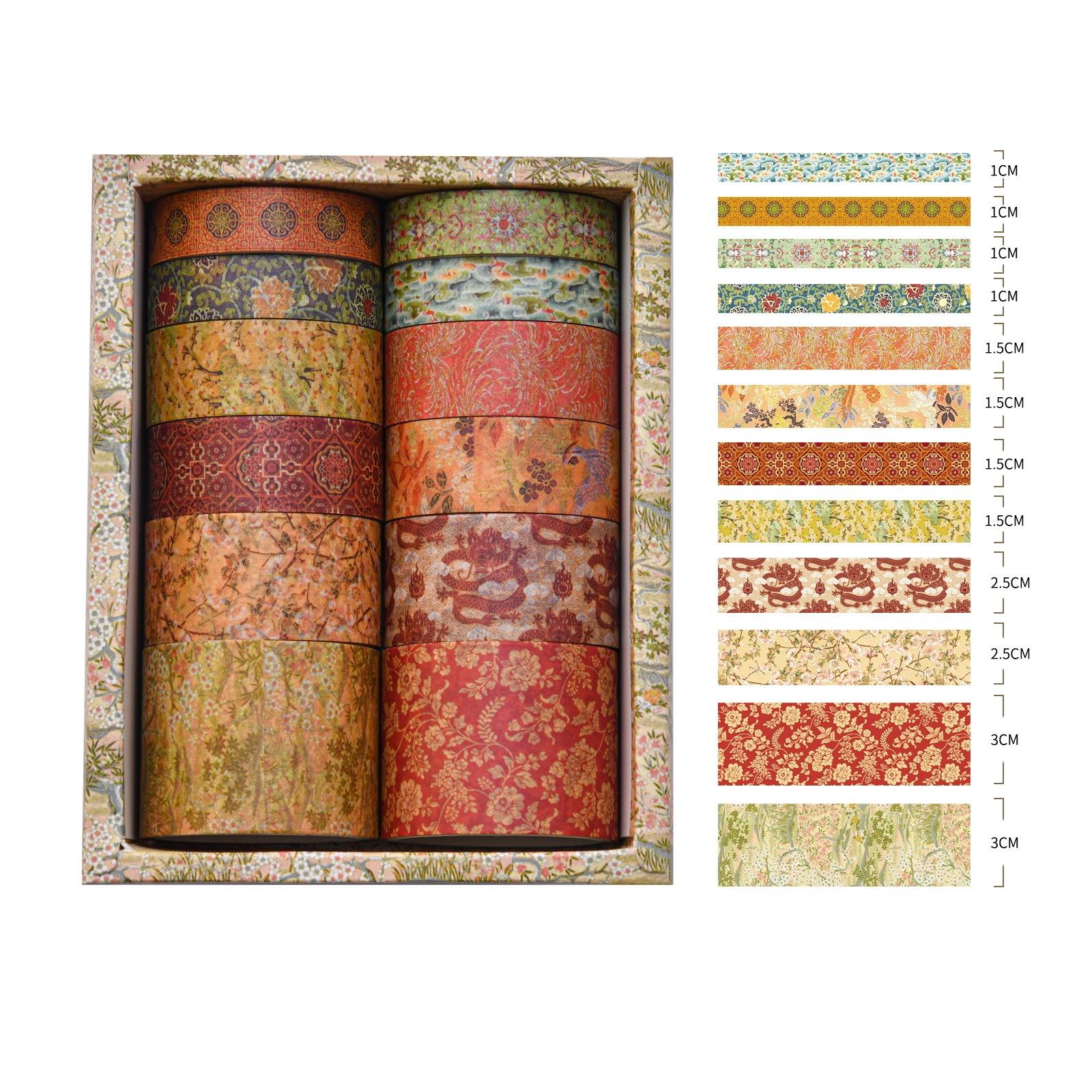12 Rolls Vintage Landscape Washi Tape Box Set Journaling Decorative Paper Tape DIY Crafts Scenery Stationery Scrapbooking Supply
12 Rolls Vintage Landscape Washi Tape Box Set Journaling Decorative Paper Tape DIY Crafts Scenery Stationery Scrapbooking Supply