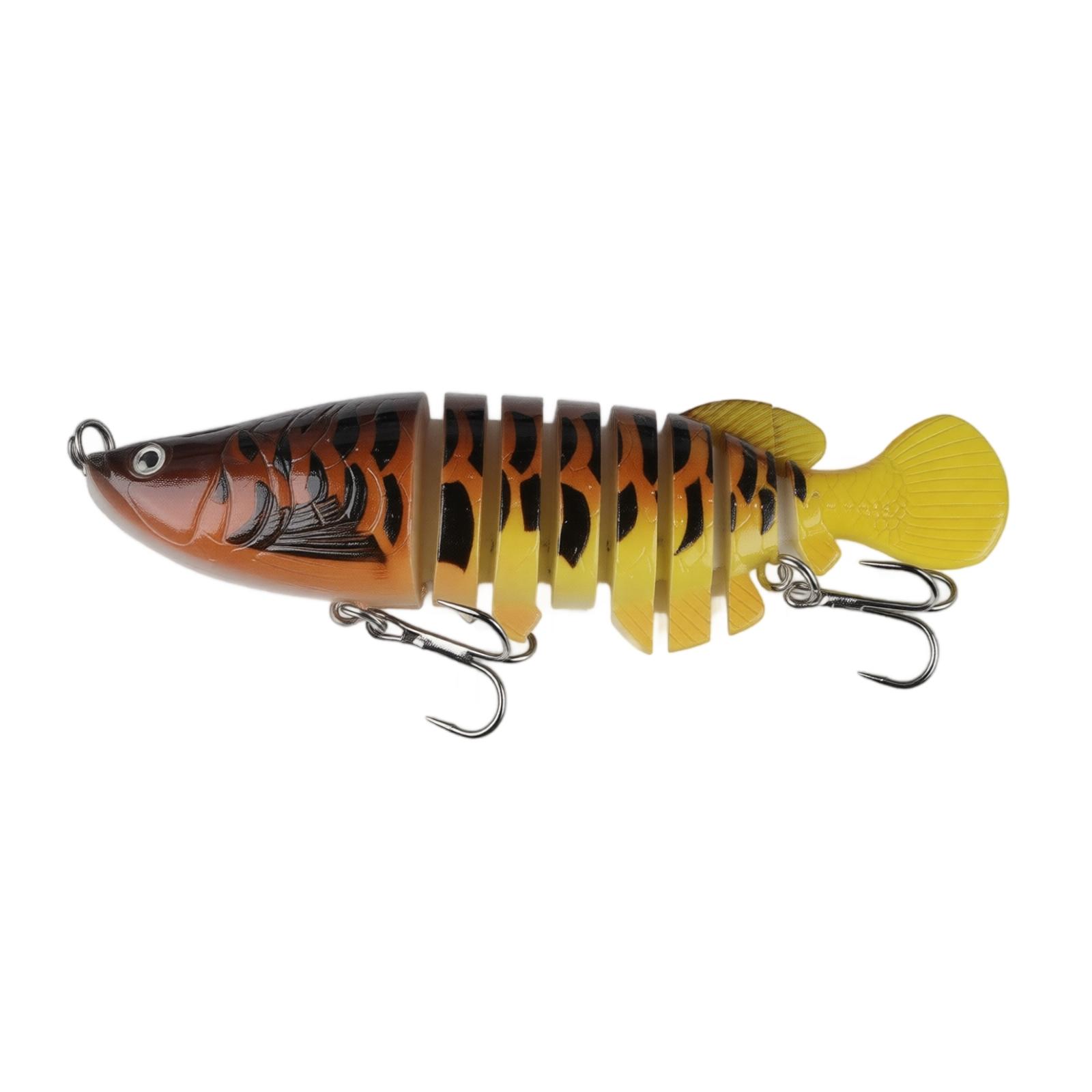 12cm 24g Multi-Jointed Fishing Lure Swimbait for Freshwater Bass Versatile Hard Bait with Treble Hooks one size
12cm 24g Multi-Jointed Fishing Lure Swimbait for Freshwater Bass Versatile Hard Bait with Treble Hooks one size