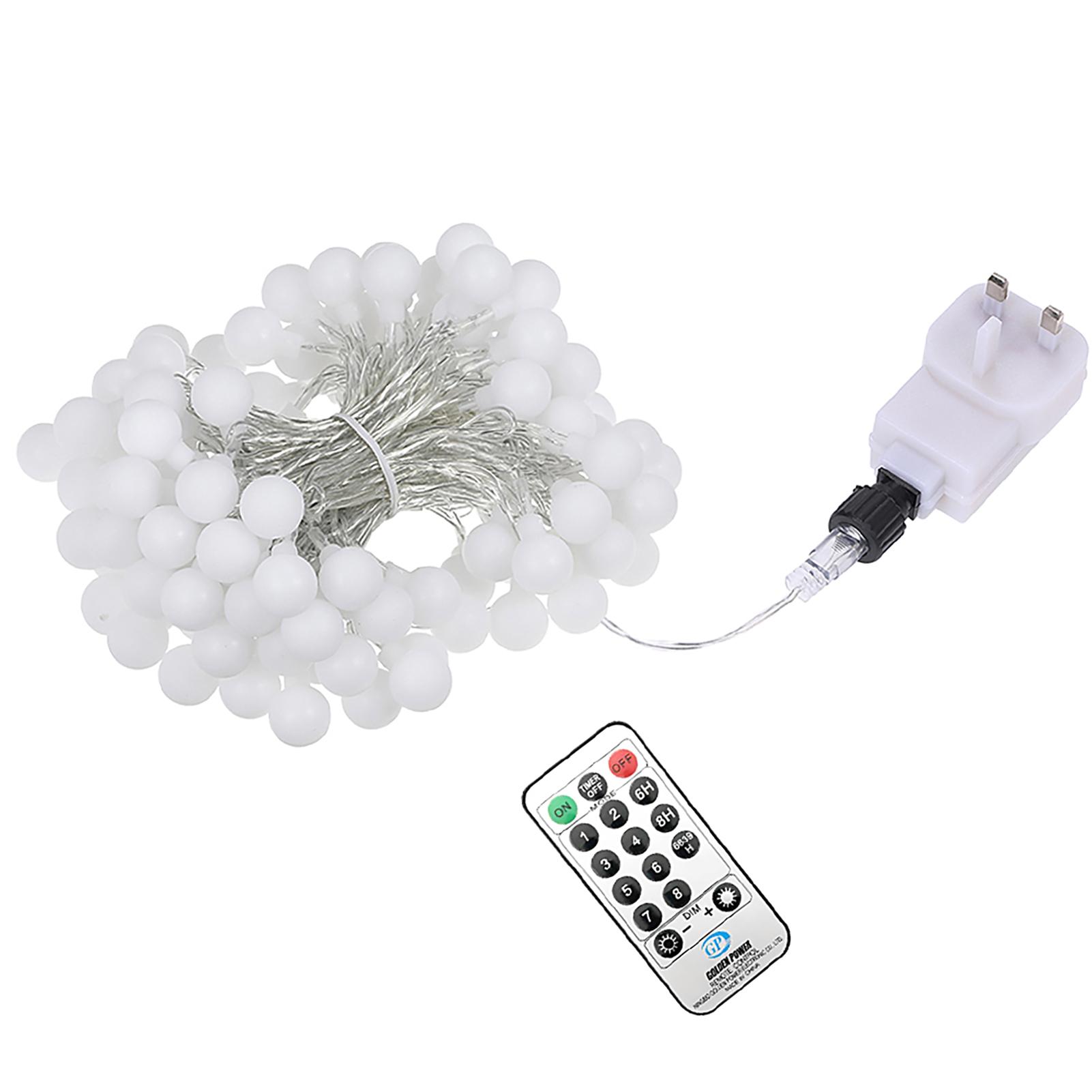 Tomshine 13M/42.7Ft 3.6W 100LED Globe String Light with Remote Control Multi-color 8 Different Lighting Modes Timer Timing UK Plug
Tomshine 13M/42.7Ft 3.6W 100LED Globe String Light with Remote Control Multi-color 8 Different Lighting Modes Timer Timing UK Plug