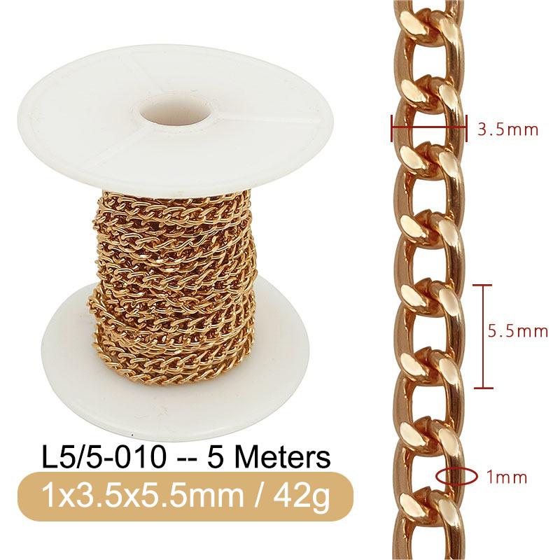 5M Metal Aluminum O-Shaped Chains Twist Chain for DIY Necklace Bracelet Jewelry Making Clothing Bag Component Accessory Supplies
5M Metal Aluminum O-Shaped Chains Twist Chain for DIY Necklace Bracelet Jewelry Making Clothing Bag Component Accessory Supplies