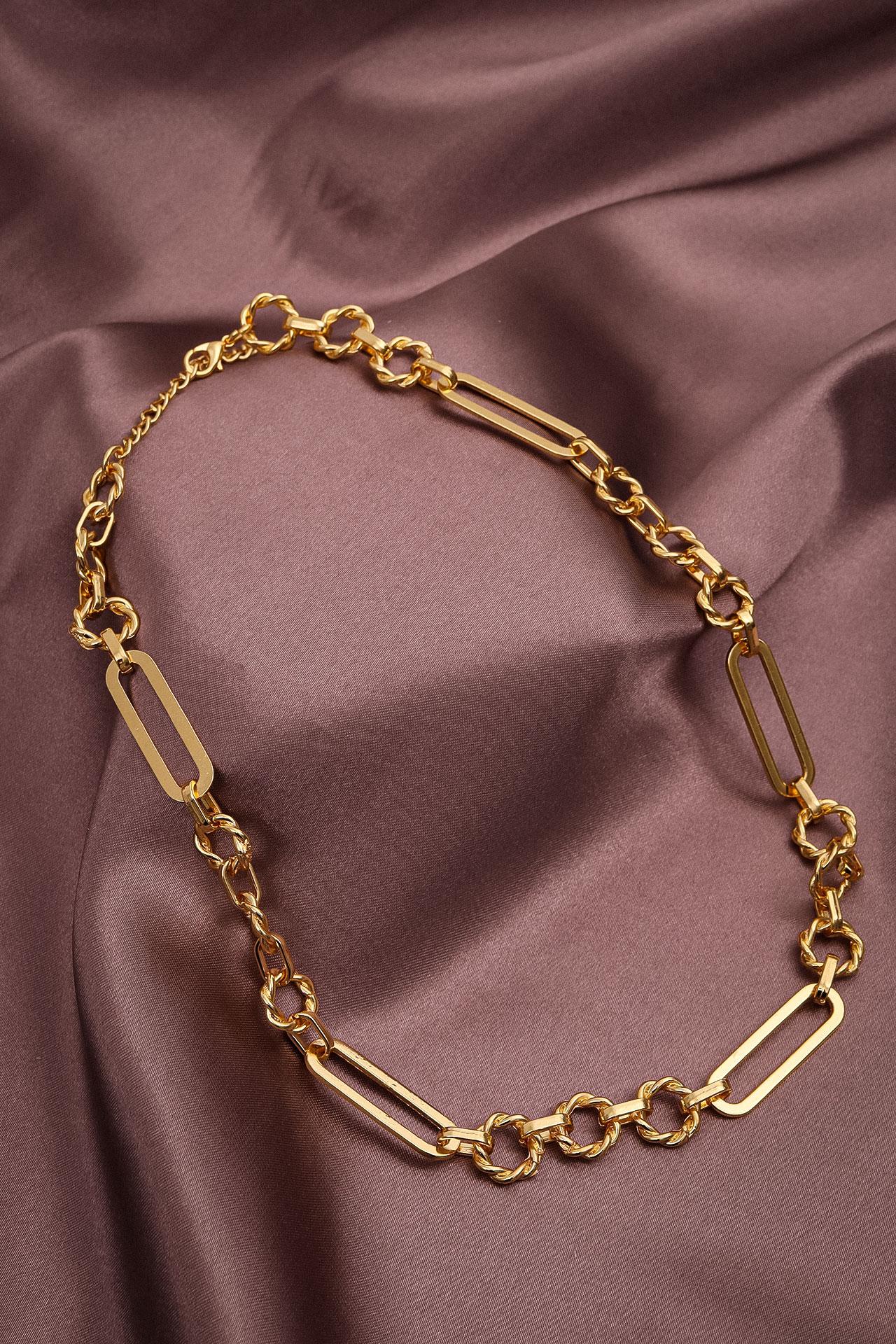 Ожерелье-цепочка с последовательным кольцом золотого цвета
Ожерелье-цепочка с последовательным кольцом золотого цвета