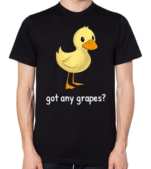 Got Any Grapes T-Shirt Funny Cute Duck Cute New Unisex Tee Top 5XL різнокольоровий
Got Any Grapes T-Shirt Funny Cute Duck Cute New Unisex Tee Top 5XL різнокольоровий