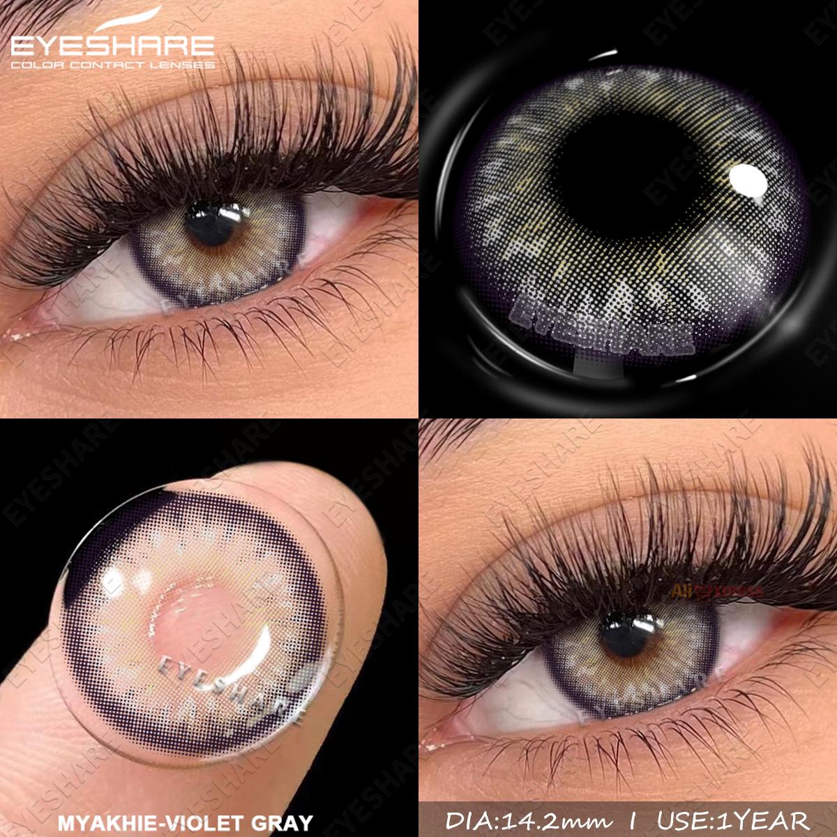 EYESHARE Natural Colored Contact Lenses for Eyes 2pcs Blue Contact Brown Eyes Color Lenses Gray Beauty Pupil Yearly Green Lenses
EYESHARE Natural Colored Contact Lenses for Eyes 2pcs Blue Contact Brown Eyes Color Lenses Gray Beauty Pupil Yearly Green Lenses