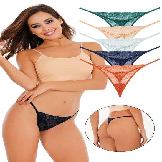 Saint Belisama женские кружевные стринги на нитках, комплект из 5 трусиков, разноцветные стринги из 5 предметов, качественные стринги S/M 
Saint Belisama женские кружевные стринги на нитках, комплект из 5 трусиков, разноцветные стринги из 5 предметов, качественные стринги S/M