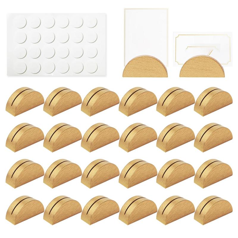 ABJI-Gold Wooden Place Cards Holders 24 Pieces, Semicircular Table Number Stands For Wedding For Party Restaurant Decorations золотий
ABJI-Gold Wooden Place Cards Holders 24 Pieces, Semicircular Table Number Stands For Wedding For Party Restaurant Decorations золотий