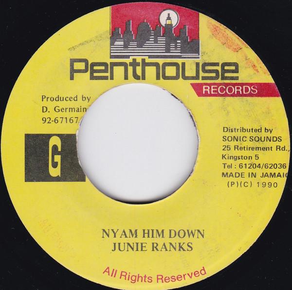 7-дюймовая пластинка JUNIE RANKS - Nyam Him Down NONE Penthouse Recor 1990 Ямайка Регги, Ска и Даб Б/У
7-дюймовая пластинка JUNIE RANKS - Nyam Him Down NONE Penthouse Recor 1990 Ямайка Регги, Ска и Даб Б/У