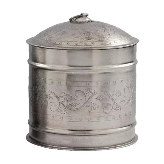 Металлическая круглая шкатулка с гравировкой большая, Никель, Iron Nickel Round Box With Punching, John Molly Decor&Gifts
Металлическая круглая шкатулка с гравировкой большая, Никель, Iron Nickel Round Box With Punching, John Molly Decor&Gifts