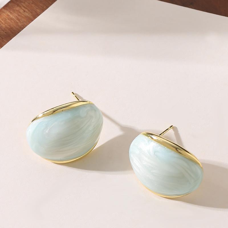 Versatile Fashion Personality Design Sense Small Exquisite Enamel Oil Drip Earrings Earrings Light Luxury Premium Commuter Earrings світло-синій колір
Versatile Fashion Personality Design Sense Small Exquisite Enamel Oil Drip Earrings Earrings Light Luxury Premium Commuter Earrings світло-синій колір