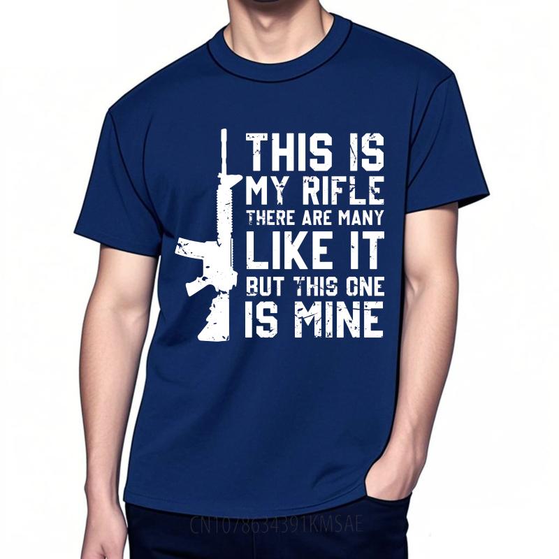 Vintage Summer Boys tshirt This Is My Rifle There Are Many Like It But This One Is Mine Short Sleeve Printed Round Neck Tees 4XL
Vintage Summer Boys tshirt This Is My Rifle There Are Many Like It But This One Is Mine Short Sleeve Printed Round Neck Tees 4XL