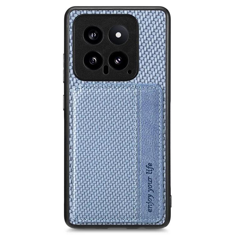 Для Xiaomi 14 Магнитный чехол с текстурой из углеродного волокна, задняя крышка с подставкой
Для Xiaomi 14 Магнитный чехол с текстурой из углеродного волокна, задняя крышка с подставкой