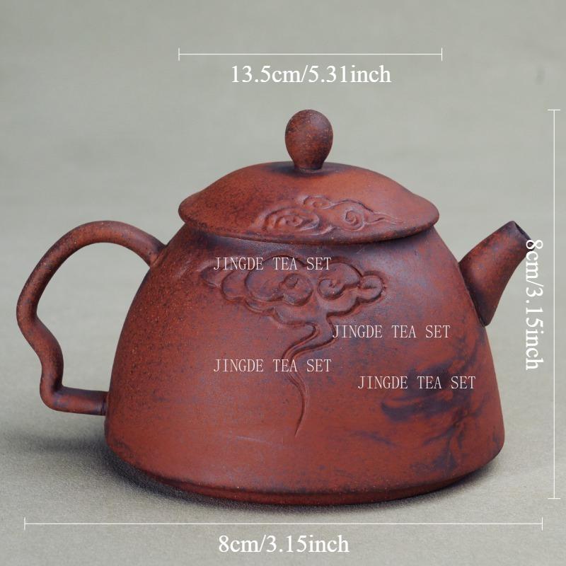 150ml Handheld Teapot Made of Coarse Pottery Household Chinese Kung Fu Teapot Tea Brewing Single Pot Wabi Sabi Style Teapot
150ml Handheld Teapot Made of Coarse Pottery Household Chinese Kung Fu Teapot Tea Brewing Single Pot Wabi Sabi Style Teapot