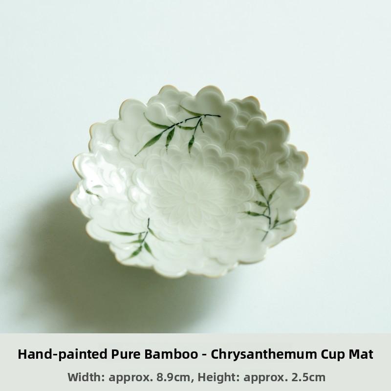 Hand-Painted Ceramic Tea Mat Small Bamboo Design Heat Insulation Mat for Tea Cups Chinese Style Accessories for Gongfu Tea Ce...
Hand-Painted Ceramic Tea Mat Small Bamboo Design Heat Insulation Mat for Tea Cups Chinese Style Accessories for Gongfu Tea Ce...