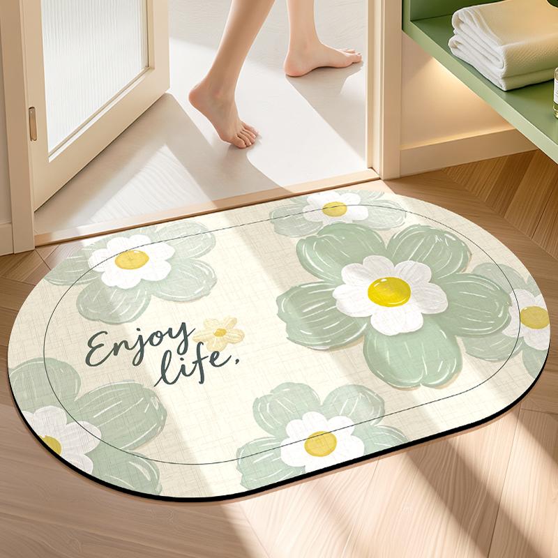 Diatomaceous Earth Mat Quick-Dry Toilet Carpet Bathroom Household Foot Mat Water-Absorbent Bathroom Mat Dirt-Resistant Non-Slip Mat 40x60cm
Diatomaceous Earth Mat Quick-Dry Toilet Carpet Bathroom Household Foot Mat Water-Absorbent Bathroom Mat Dirt-Resistant Non-Slip Mat 40x60cm