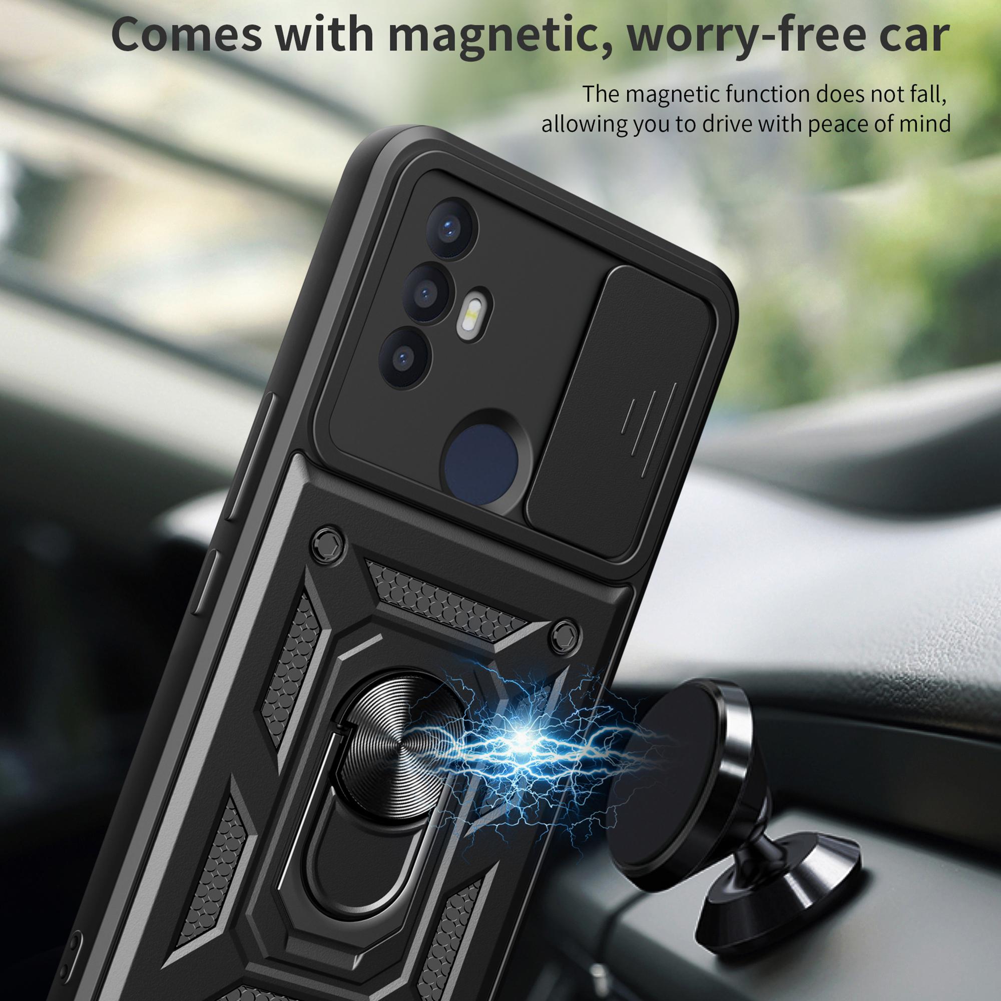 For TCL 30 SE Phone Shell Kickstand PC+TPU Phone Case Slide Lens Protection Cover Black
For TCL 30 SE Phone Shell Kickstand PC+TPU Phone Case Slide Lens Protection Cover Black