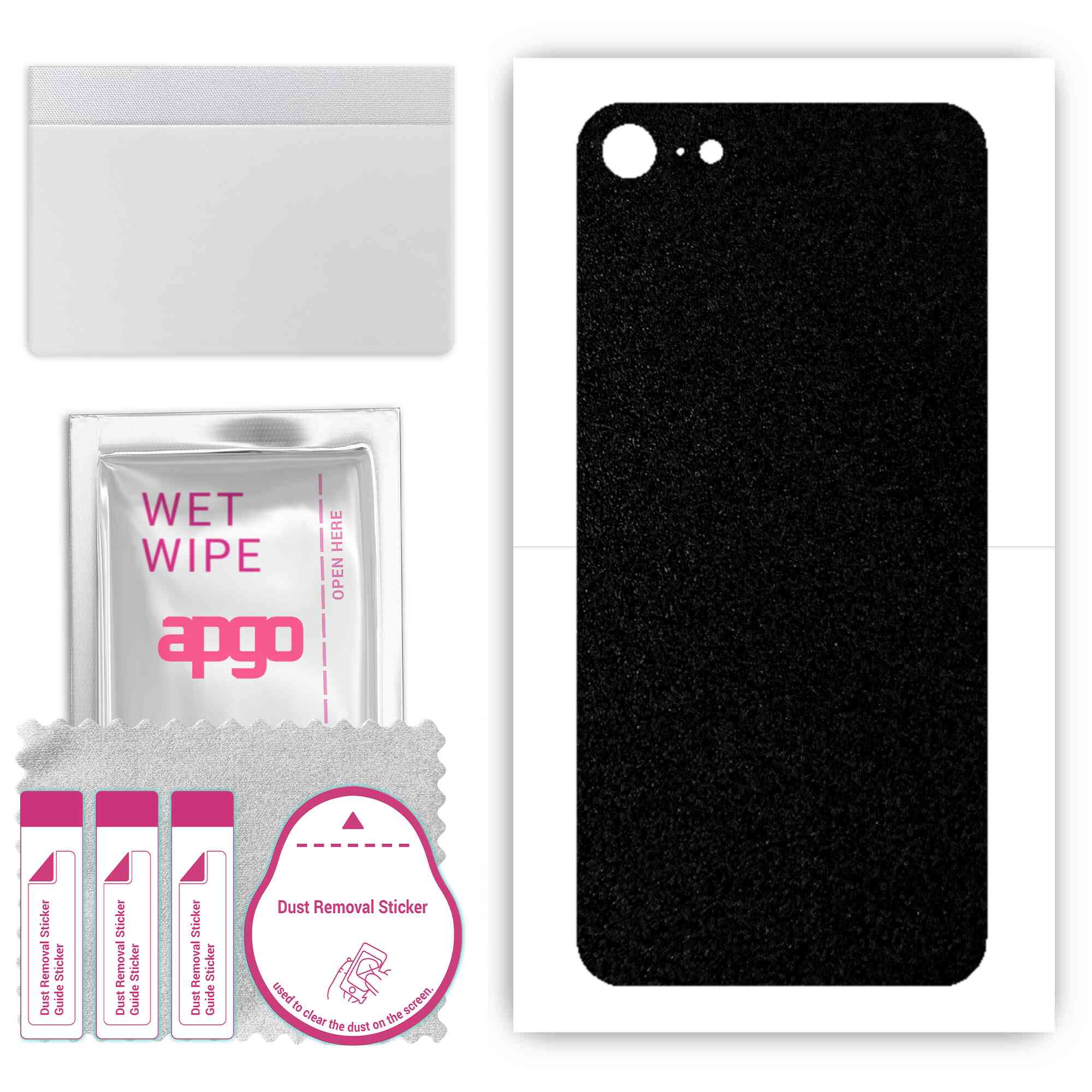apgo Захисна наклейка для задньої панелі, сумісна з Apple iPhone 7, Wrap Film, Foil, Vinyl - Pattern Matte Black
apgo Захисна наклейка для задньої панелі, сумісна з Apple iPhone 7, Wrap Film, Foil, Vinyl - Pattern Matte Black