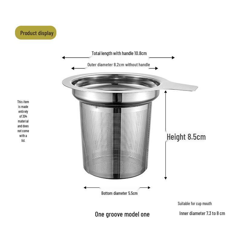 304 Stainless Steel Single-Ear Tea Infuser with Handle & Mesh Filter
304 Stainless Steel Single-Ear Tea Infuser with Handle & Mesh Filter