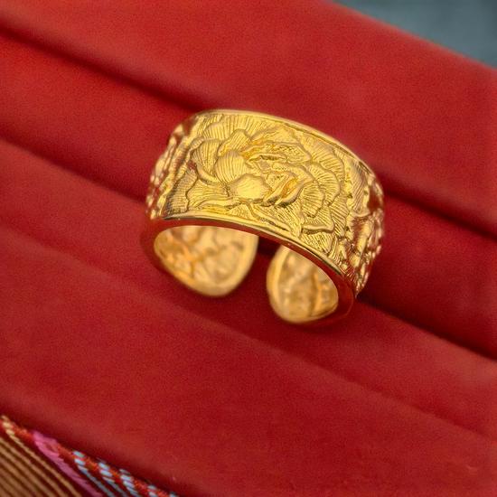 Широкое регулируемое кольцо с пионом из латуни - Стиль Gold Shop, Идеальный подарок для девушки
Широкое регулируемое кольцо с пионом из латуни - Стиль Gold Shop, Идеальный подарок для девушки