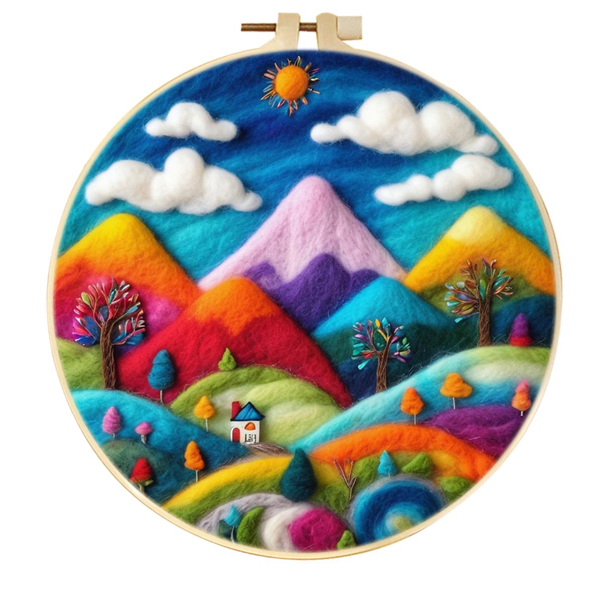 Needle Felted Cactus Garden Diy Wool Painting Home Decor Diy Gift Felting Kits For Beginners Painting Decor Art Supplies 20cm*20cm
Needle Felted Cactus Garden Diy Wool Painting Home Decor Diy Gift Felting Kits For Beginners Painting Decor Art Supplies 20cm*20cm