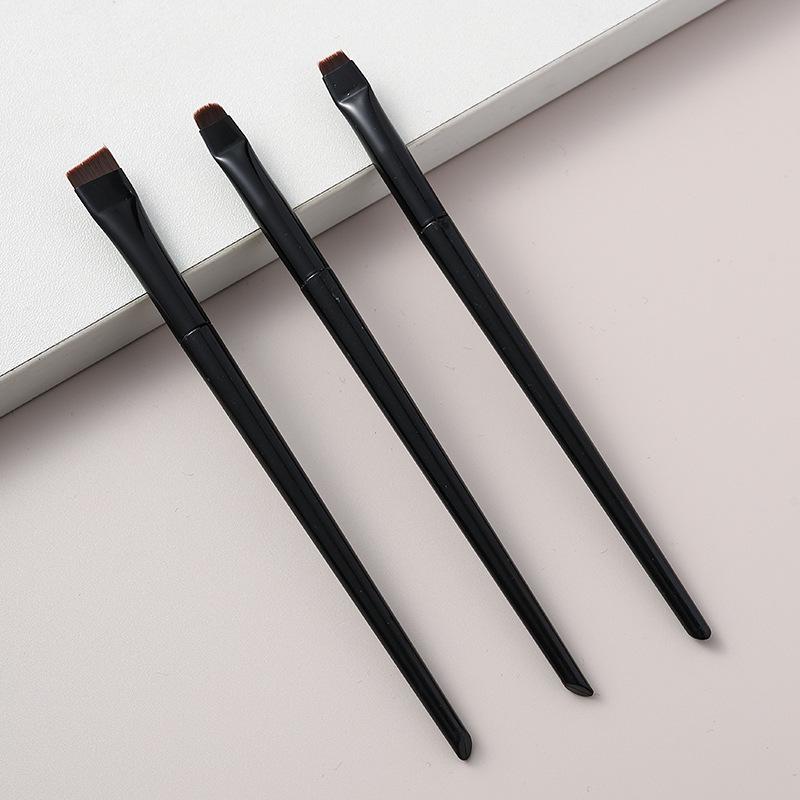 3-Piece Ultra-Thin Eye Makeup Brush Set: Blade Liner, Under-eye Shadow, and Slanted Eyebrow Brushes
3-Piece Ultra-Thin Eye Makeup Brush Set: Blade Liner, Under-eye Shadow, and Slanted Eyebrow Brushes