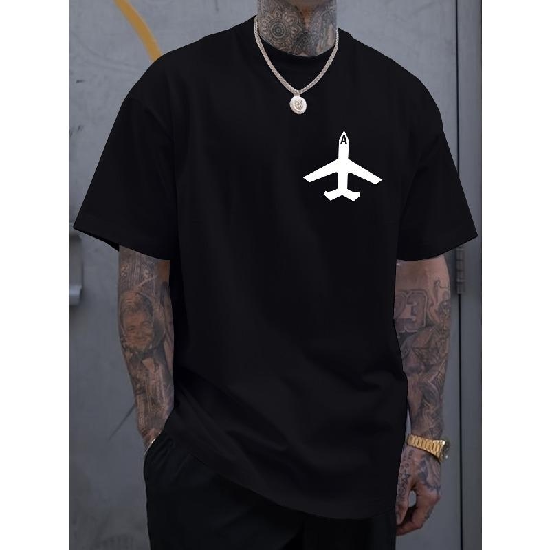 Men s Fashionable Creative Design Airplane Print Short-Sleeve T-Shirt for Sports, Leisure, and Daily Versatile Wear in Summer 4XL чорний
Men s Fashionable Creative Design Airplane Print Short-Sleeve T-Shirt for Sports, Leisure, and Daily Versatile Wear in Summer 4XL чорний