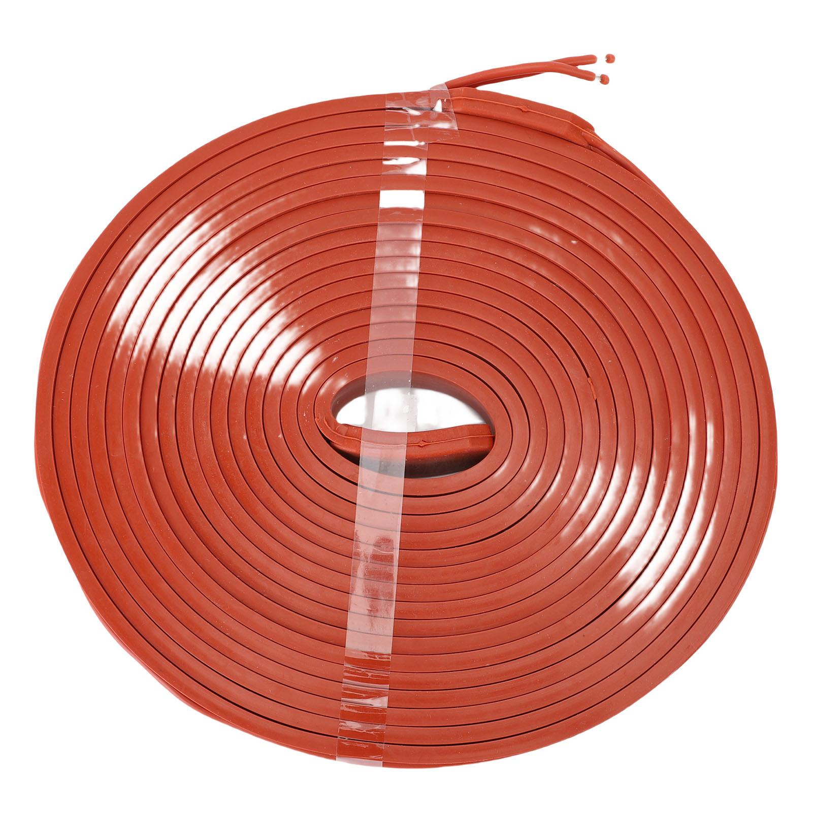 Water Pipe Heat Tape 15x5000mm 375W Water Proof Flexible Silicone Pipe Heating Cable for Metal
Water Pipe Heat Tape 15x5000mm 375W Water Proof Flexible Silicone Pipe Heating Cable for Metal