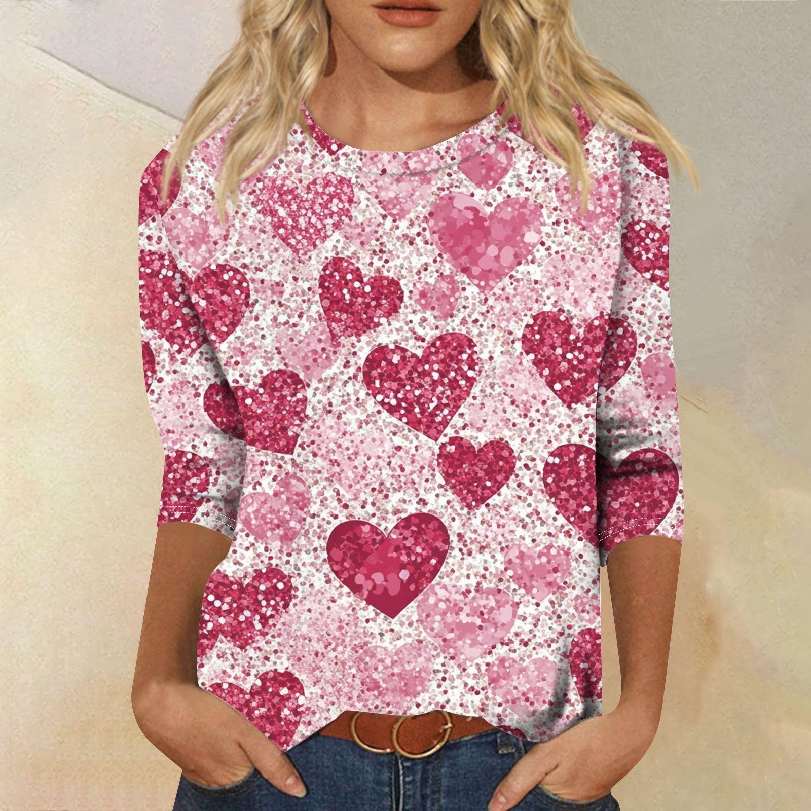 Футболка женская с рукавом 3/4, повседневная футболка с принтом ко Дню святого Валентина, джемпер с круглым вырезом XL арбуз красный
Футболка женская с рукавом 3/4, повседневная футболка с принтом ко Дню святого Валентина, джемпер с круглым вырезом XL арбуз красный