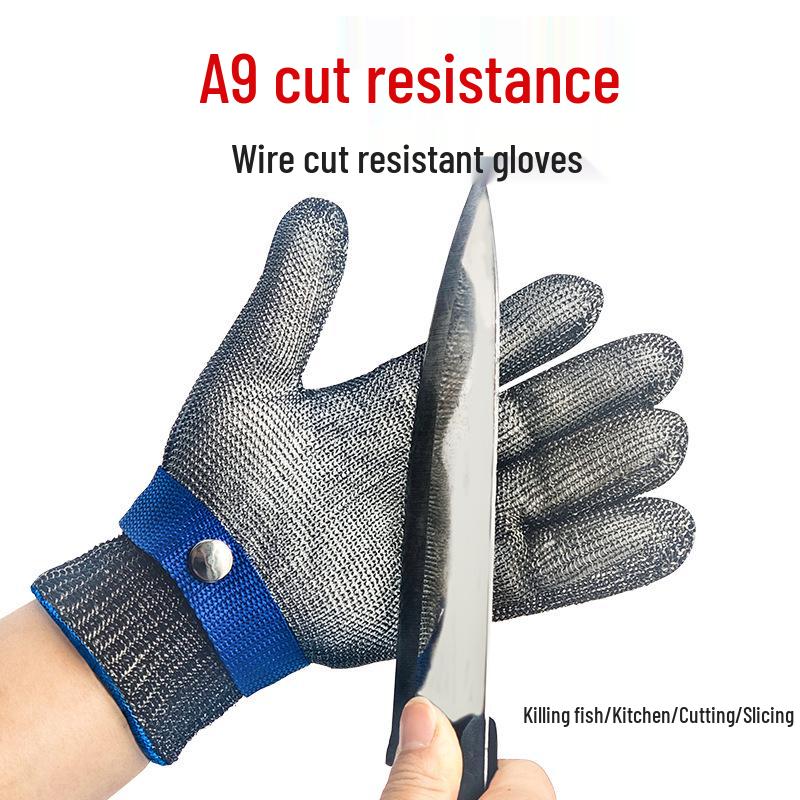 A9 Cut-Resistant 316 Steel Gloves for Fish Slaughtering - Hand and Labor Protection Single S No Strap
A9 Cut-Resistant 316 Steel Gloves for Fish Slaughtering - Hand and Labor Protection Single S No Strap