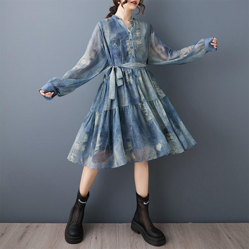 Long sleeve plus size vintage new in dresses for women casual loose midi spring summer dress
Long sleeve plus size vintage new in dresses for women casual loose midi spring summer dress