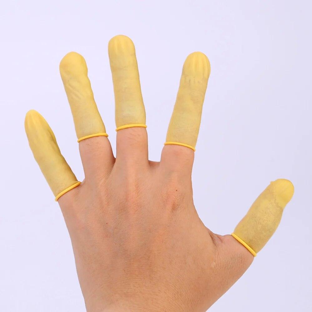 100Pcs Latex Finger Coats Industrial Rubber Finger Sleeve Gloves Disposable, to Protect Fingers from Injured, for Most Fingers
100Pcs Latex Finger Coats Industrial Rubber Finger Sleeve Gloves Disposable, to Protect Fingers from Injured, for Most Fingers