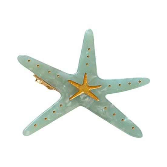 Girl Hairpin Dot Print Starfish Shape Hair Clip Anti-slip Teeth No Damage Hair Pin Summer Ocean Style Versatile Hair Accessory зелёный
Girl Hairpin Dot Print Starfish Shape Hair Clip Anti-slip Teeth No Damage Hair Pin Summer Ocean Style Versatile Hair Accessory зелёный
