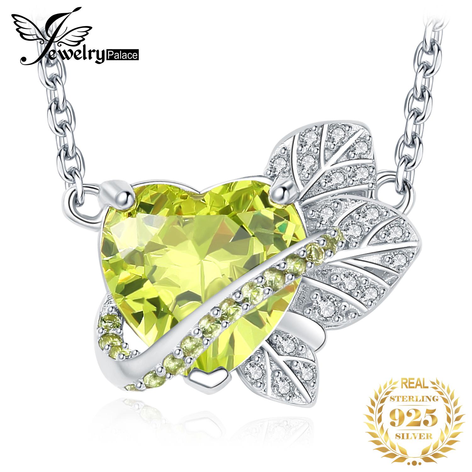 JewelryPalace Новое поступление, ожерелье с листьями мяты и сердцем, зеленый драгоценный камень из стерлингового серебра 925 пробы, модное ожерелье для женщин
JewelryPalace Новое поступление, ожерелье с листьями мяты и сердцем, зеленый драгоценный камень из стерлингового серебра 925 пробы, модное ожерелье для женщин