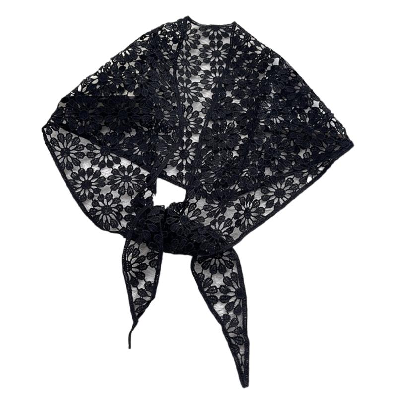 Hollowout Flower Head Scarf Elegant Hair Bandana Multiuse Neck Wrap Hair Decoration For Women Vacation And Daily Wear чорний
Hollowout Flower Head Scarf Elegant Hair Bandana Multiuse Neck Wrap Hair Decoration For Women Vacation And Daily Wear чорний